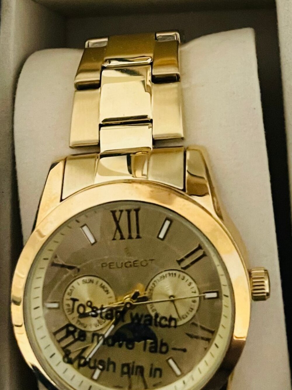 Peugeot Women’s Boyfriend Style Watch-$60.00